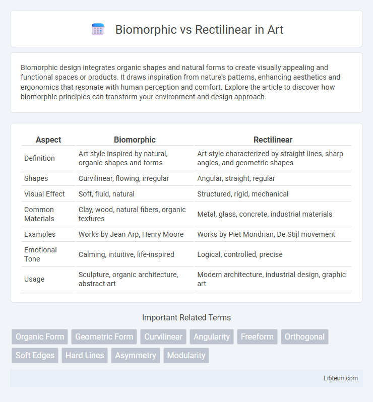 Rectilinear vs Biomorphic in Art - What is The Difference?