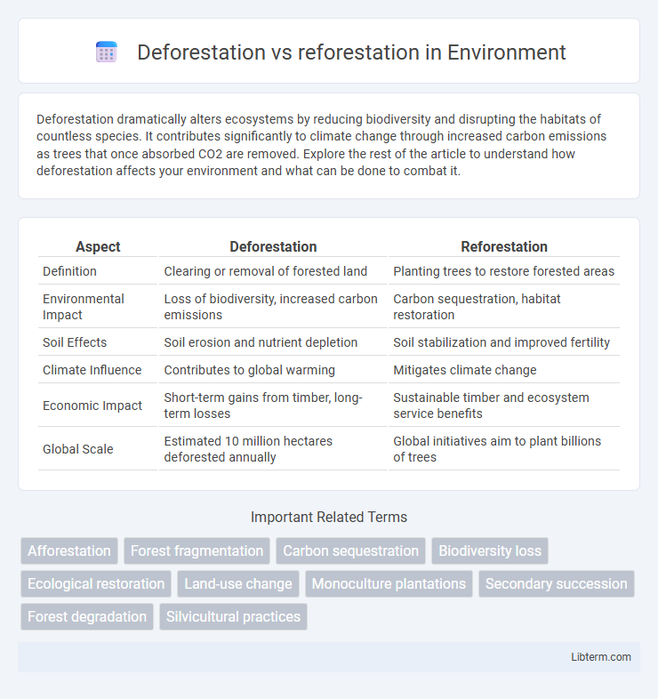 reforestation vs Deforestation in Environment - What is The Difference?