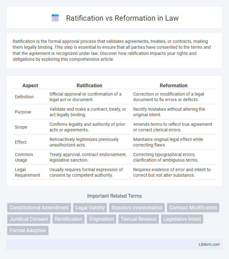 Reformation vs Ratification in Law - What is The Difference?