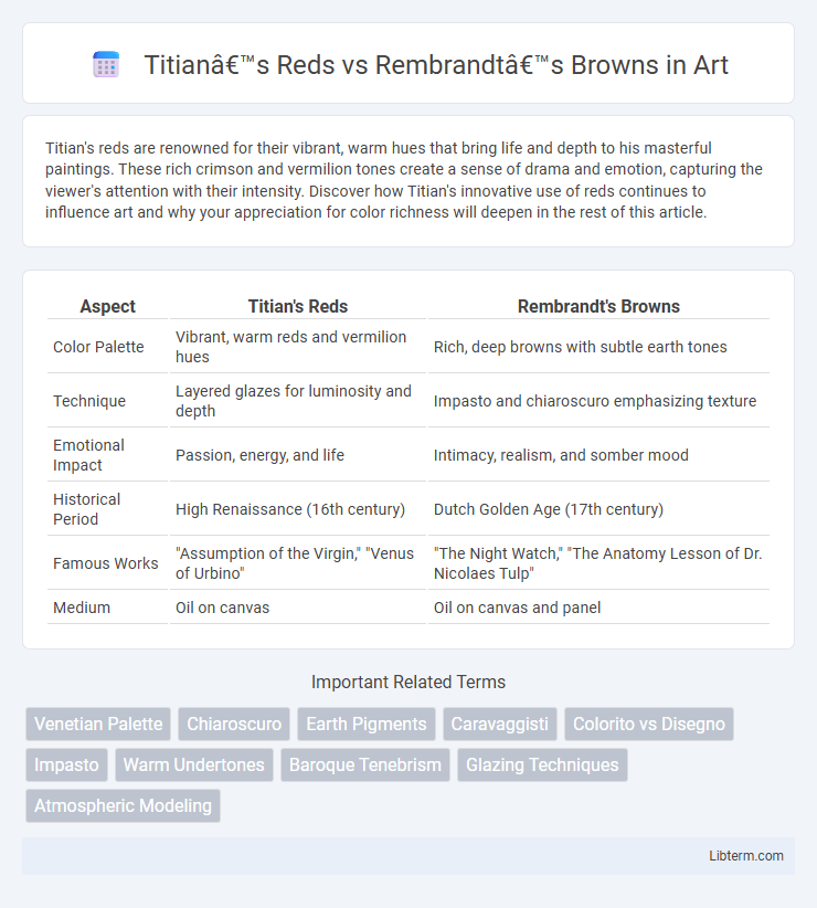 Rembrandt’s Browns vs Titian’s Reds in Art - What is The Difference?