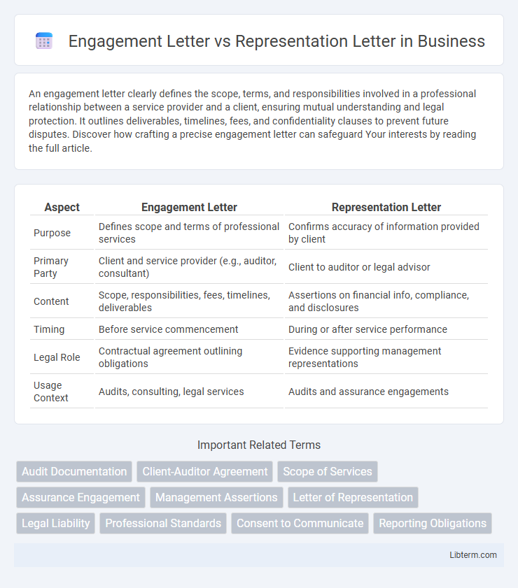 Representation Letter vs Engagement Letter in Business - What is The Difference?