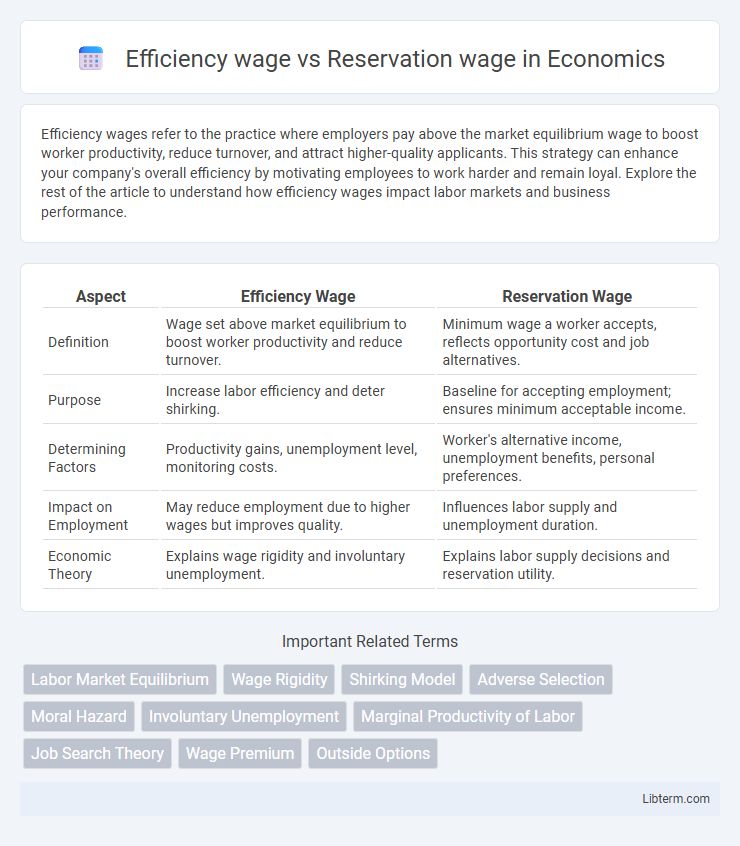 Reservation wage vs Efficiency wage in Economics - What is The Difference?