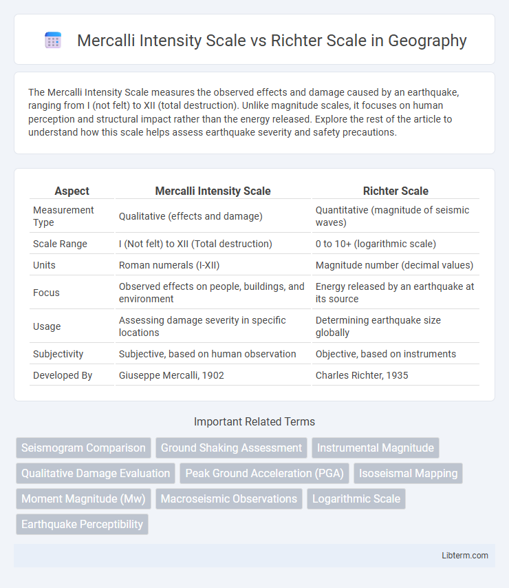 Richter Scale vs Mercalli Intensity Scale in Geography - What is The Difference?