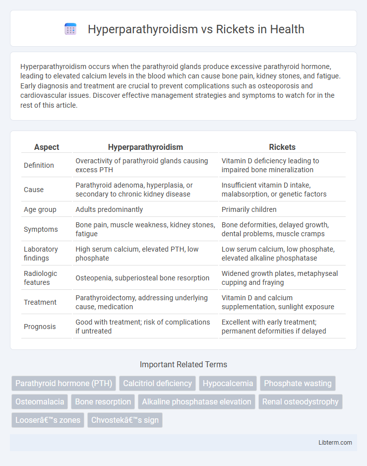 Rickets vs Hyperparathyroidism in Health - What is The Difference?