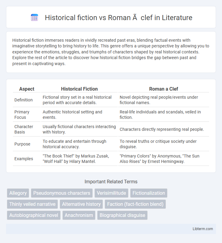 Roman à clef vs Historical fiction in Literature - What is The Difference?