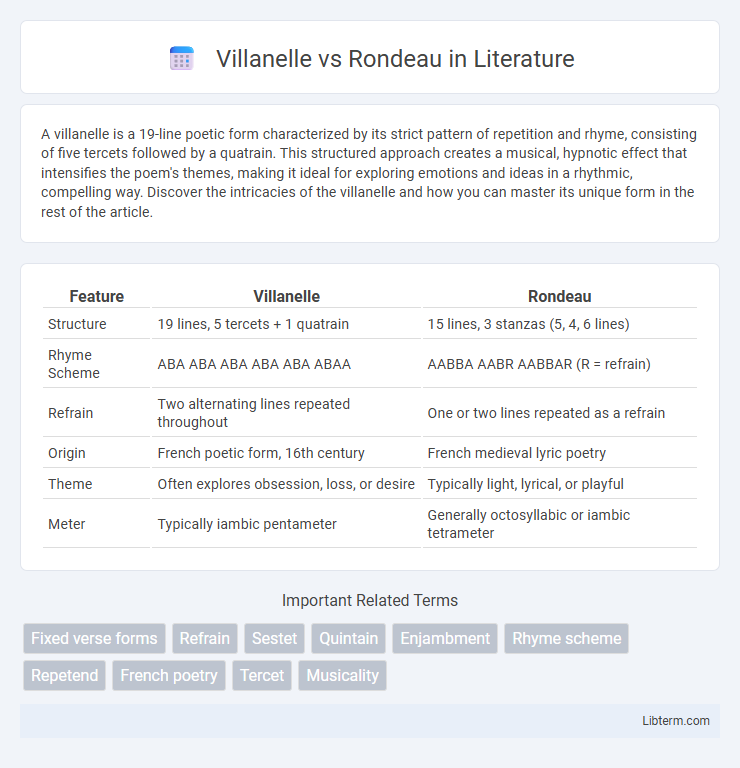 Rondeau vs Villanelle in Literature - What is The Difference?