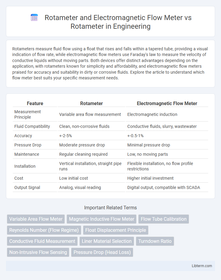 Rotameter vs Rotameter and Electromagnetic Flow Meter in Engineering - What is The Difference?