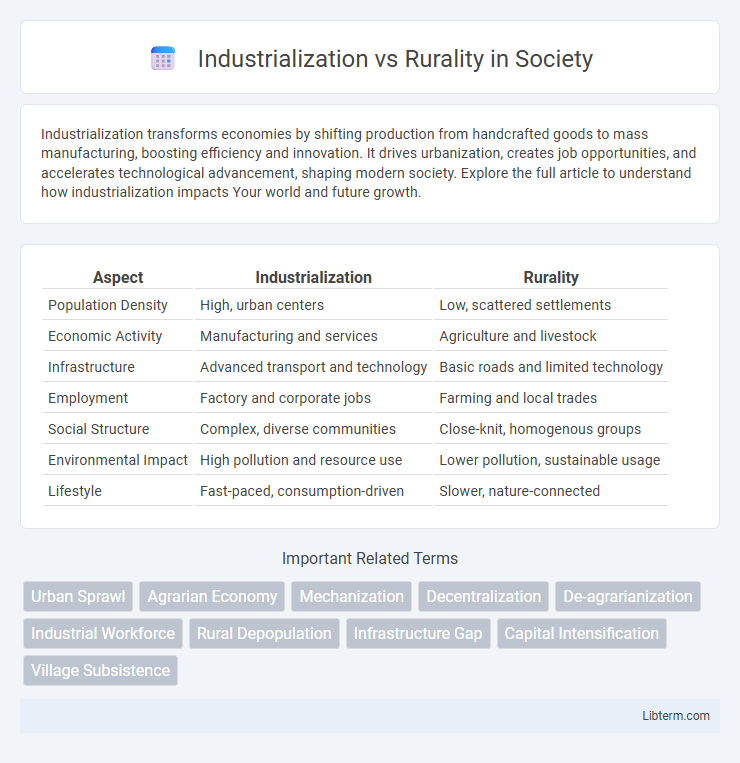 Rurality vs Industrialization in Society - What is The Difference?