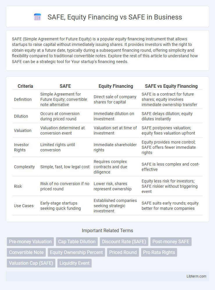 SAFE vs SAFE, Equity Financing in Business - What is The Difference?