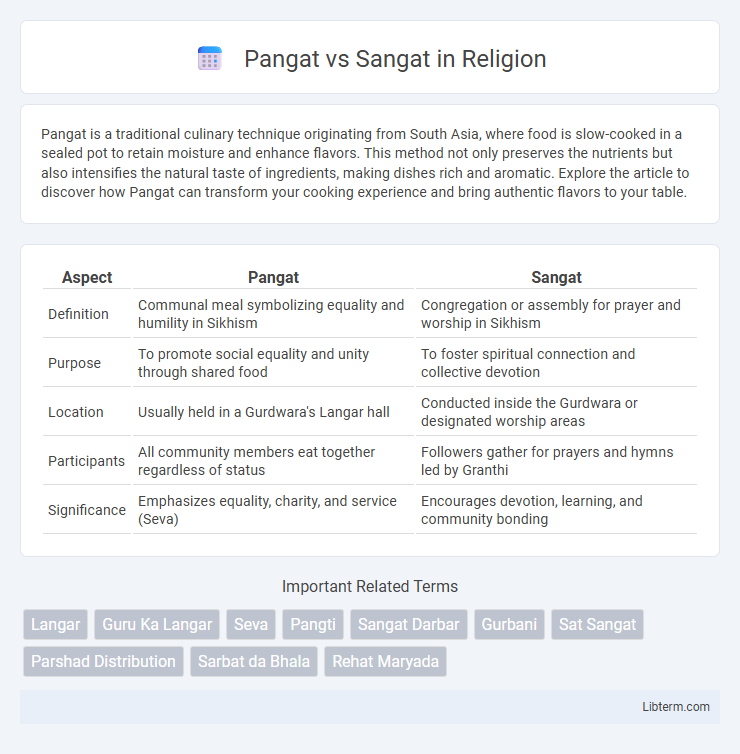 Sangat vs Pangat in Religion - What is The Difference?