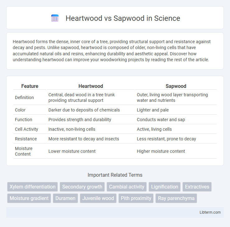 Sapwood vs Heartwood in Science - What is The Difference?