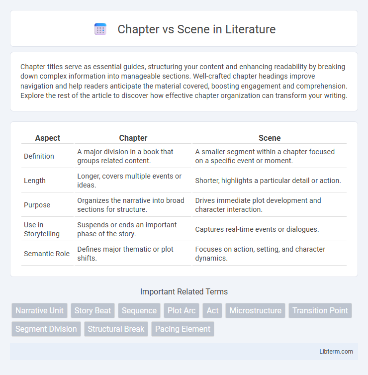 Scene vs Chapter in Literature - What is The Difference?