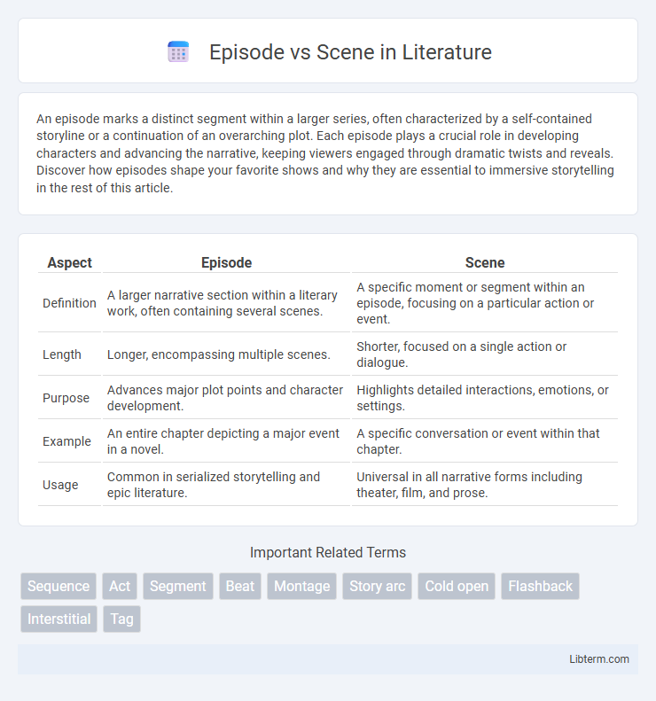 Scene vs Episode in Literature - What is The Difference?