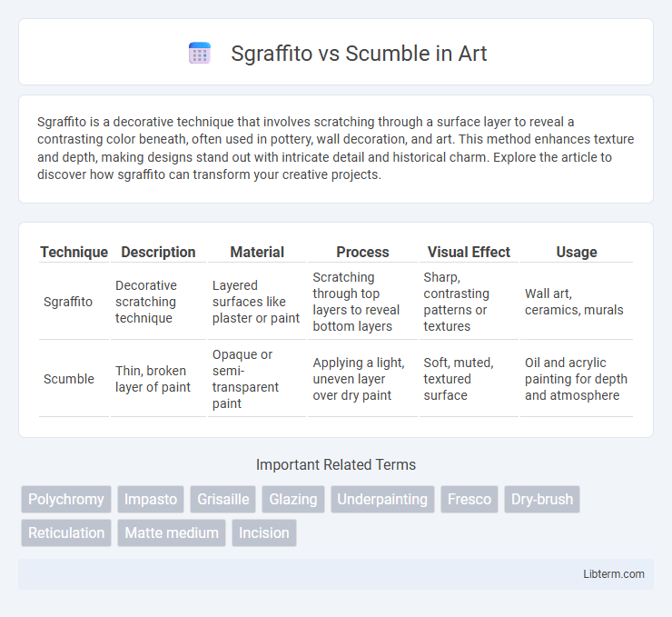 Scumble vs Sgraffito in Art - What is The Difference?