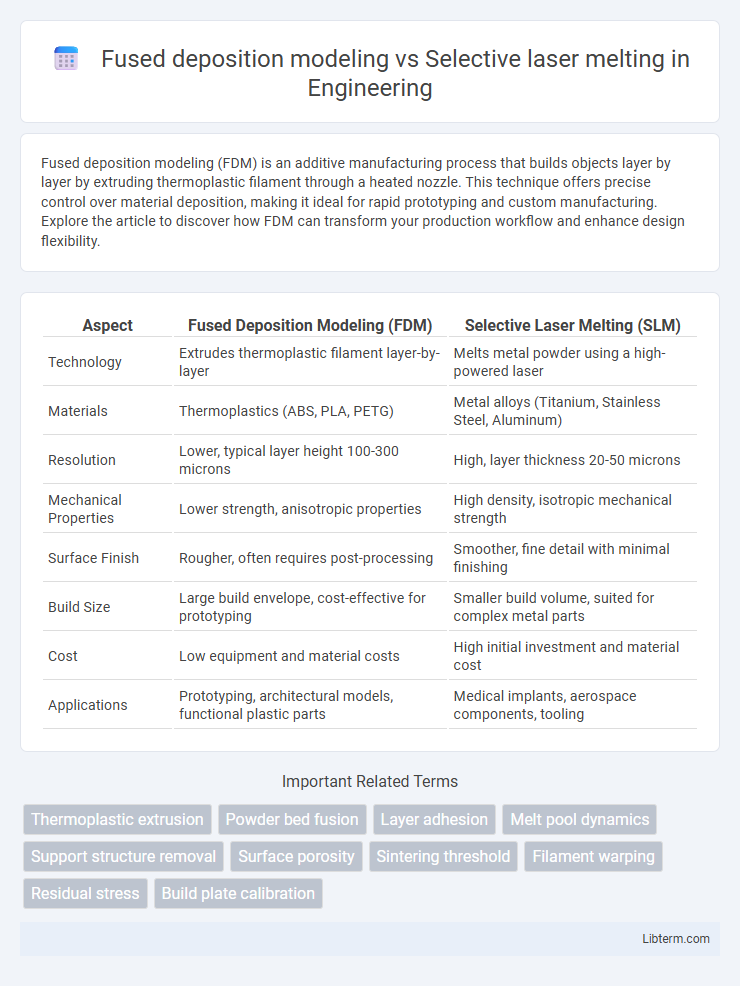 Selective laser melting vs Fused deposition modeling in Engineering - What is The Difference?