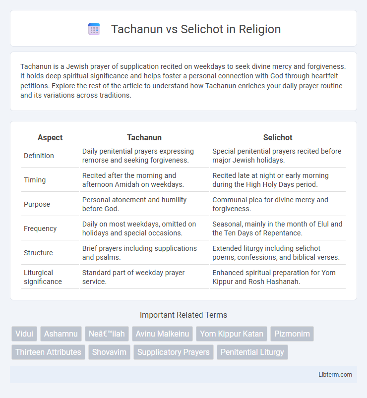 Selichot vs Tachanun in Religion - What is The Difference?