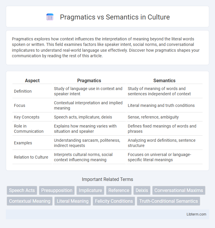 Semantics vs Pragmatics in Culture - What is The Difference?