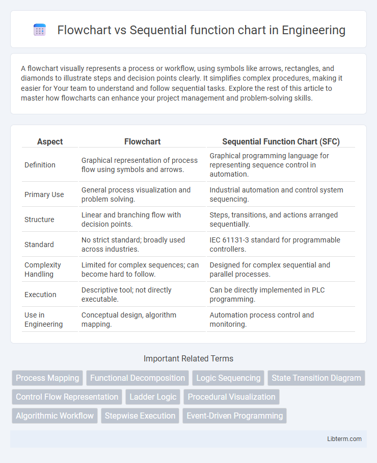 Sequential function chart vs Flowchart in Engineering - What is The Difference?