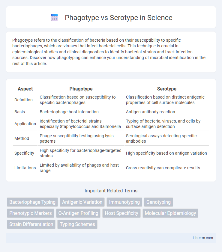 Serotype vs Phagotype in Science - What is The Difference?