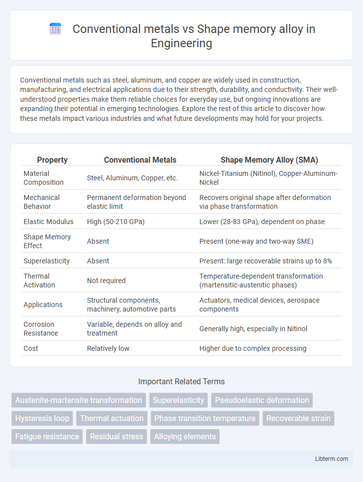 Shape memory alloy vs Conventional metals in Engineering - What is The Difference?