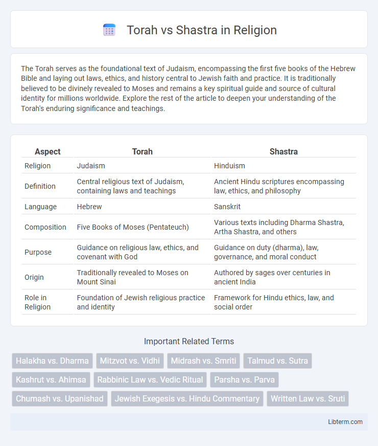 Shastra vs Torah in Religion - What is The Difference?
