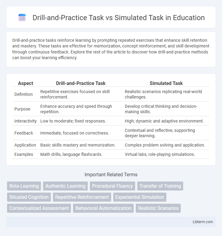 Simulated Task vs Drill-and-Practice Task in Education - What is The Difference?