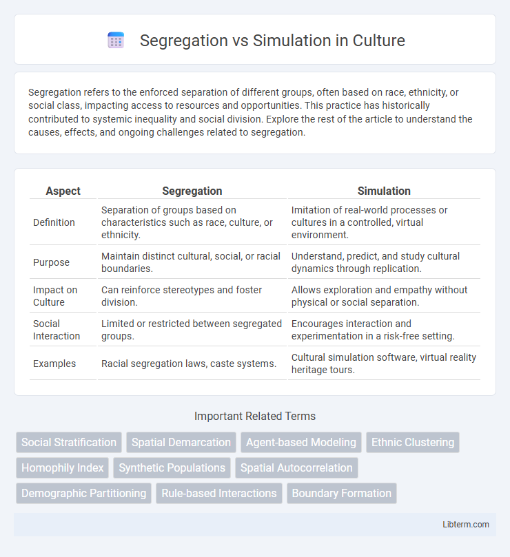 Simulation vs Segregation in Culture - What is The Difference?