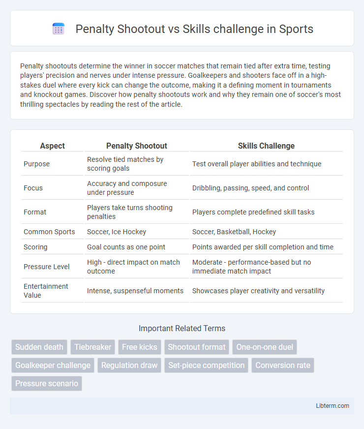 Skills challenge vs Penalty Shootout in Sports - What is The Difference?