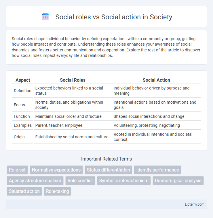 Social action vs Social roles in Society - What is The Difference?