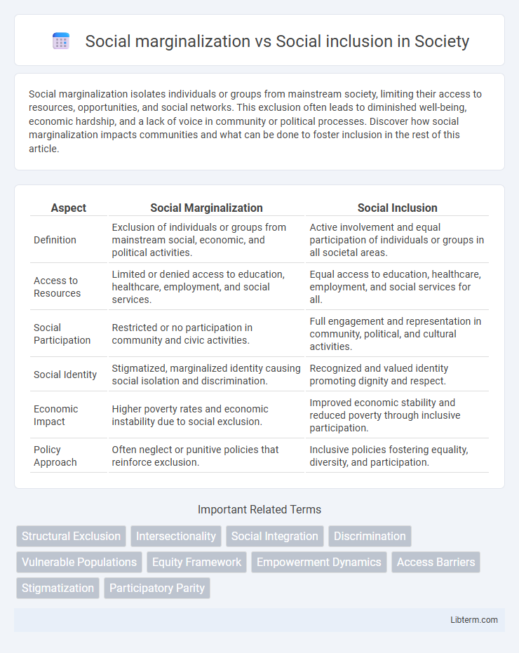 Social inclusion vs Social marginalization in Society - What is The Difference?