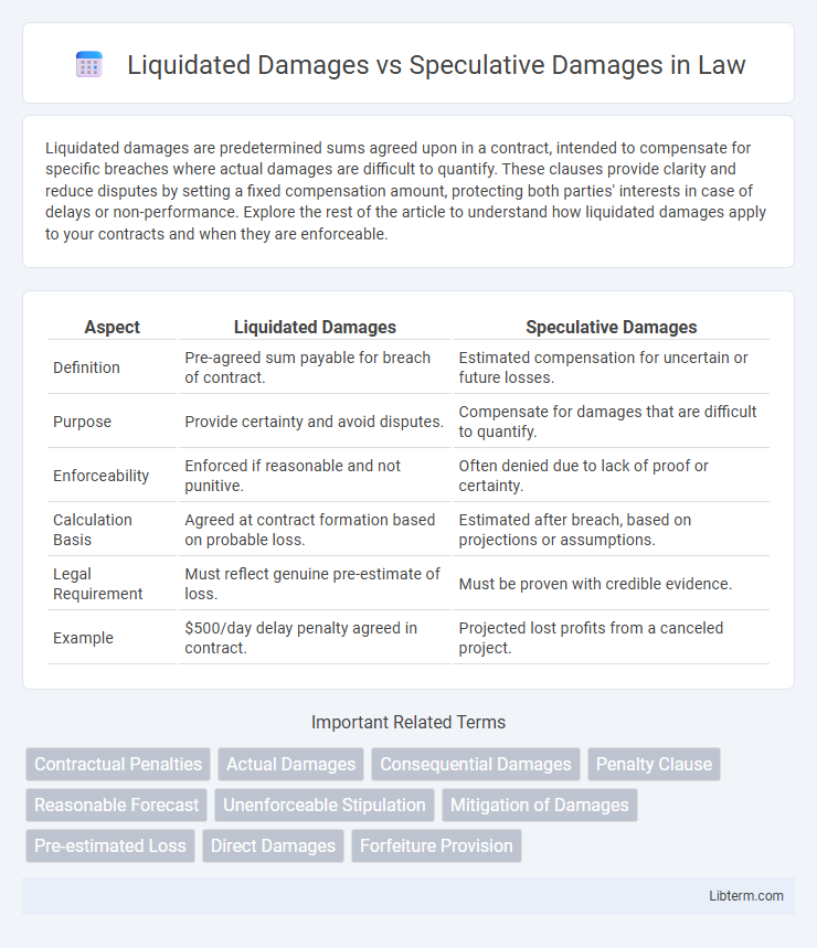 Speculative Damages vs Liquidated Damages in Law - What is The Difference?