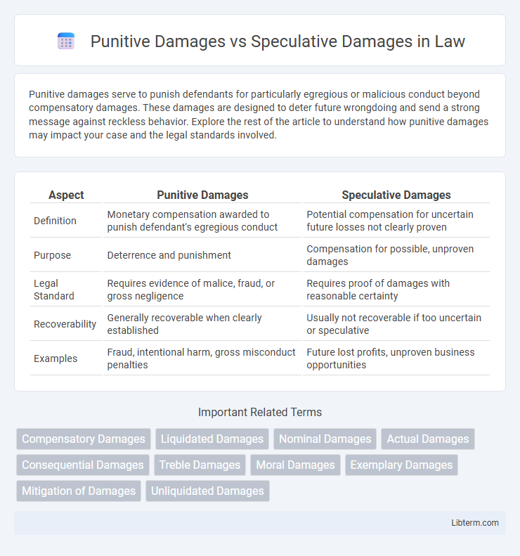 Speculative Damages vs Punitive Damages in Law - What is The Difference?