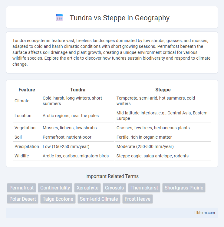 Steppe vs Tundra in Geography - What is The Difference?