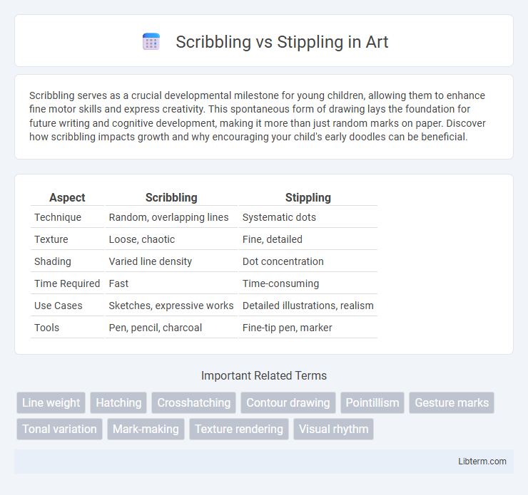Stippling vs Scribbling in Art - What is The Difference?