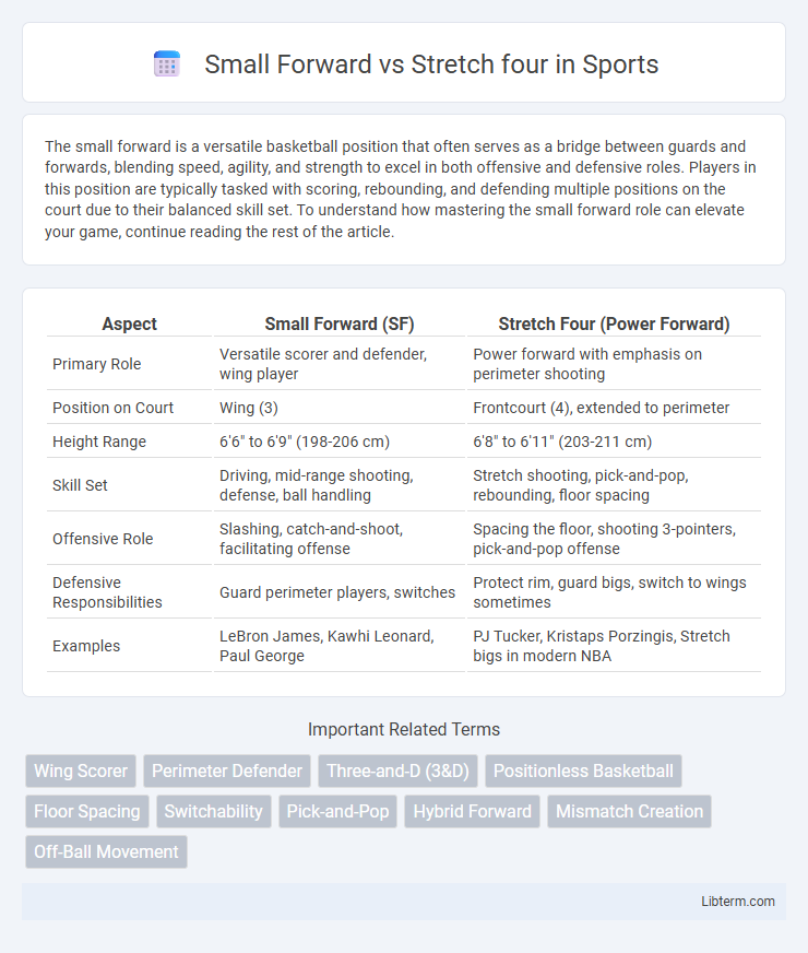 Stretch four vs Small Forward in Sports - What is The Difference?