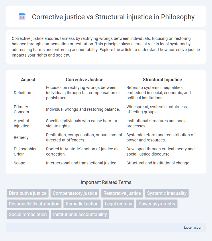 Structural injustice vs Corrective justice in Philosophy - What is The Difference?