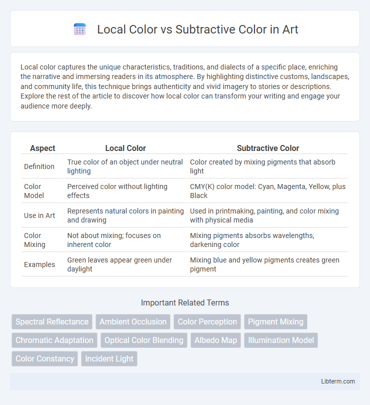 Subtractive Color vs Local Color in Art - What is The Difference?