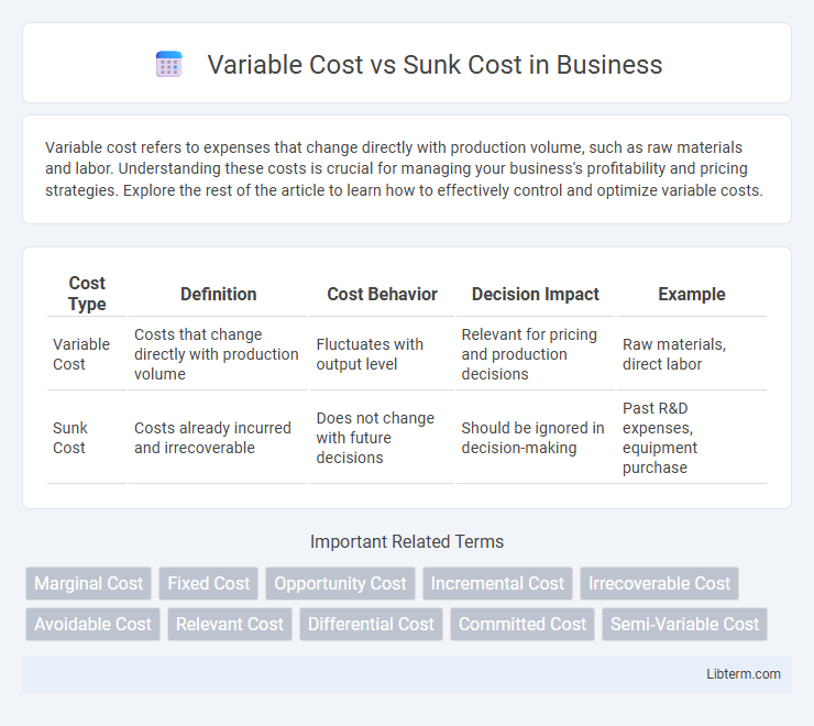 Sunk Cost vs Variable Cost in Business - What is The Difference?