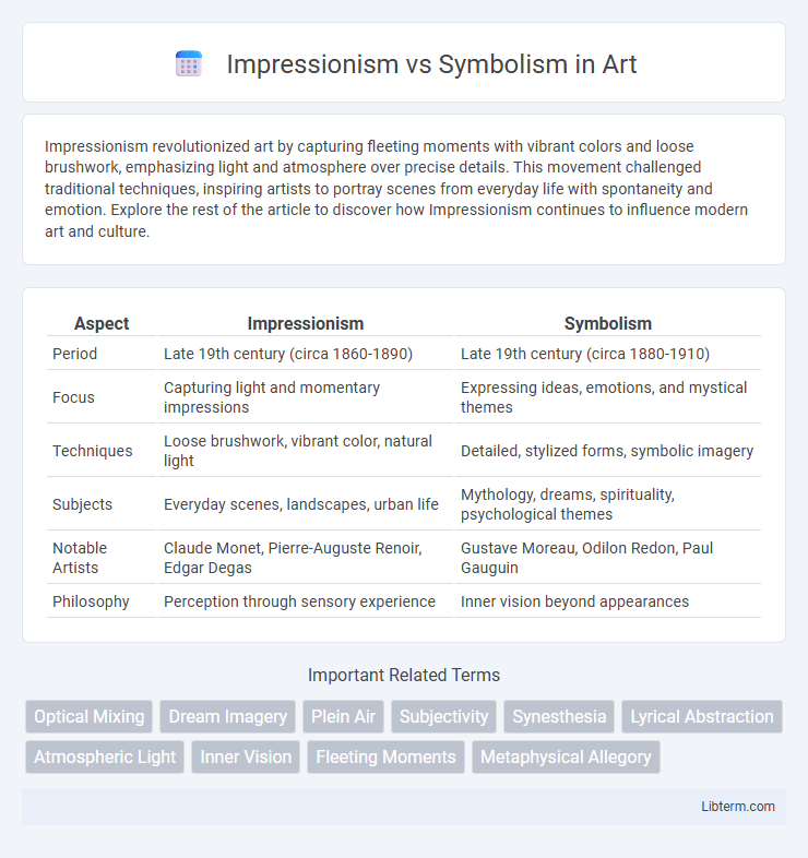 Symbolism vs Impressionism in Art - What is The Difference?