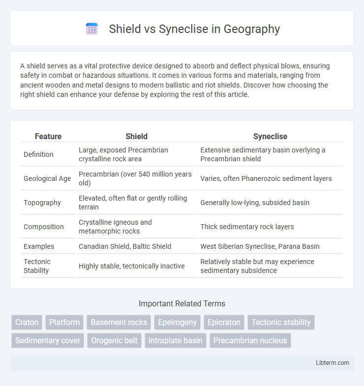 Syneclise vs Shield in Geography - What is The Difference?