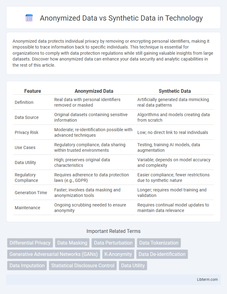 Synthetic Data vs Anonymized Data in Technology - What is The Difference?