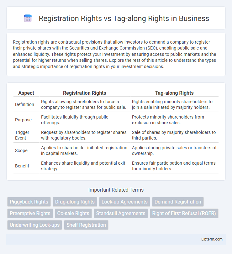Tag-along Rights vs Registration Rights in Business - What is The Difference?