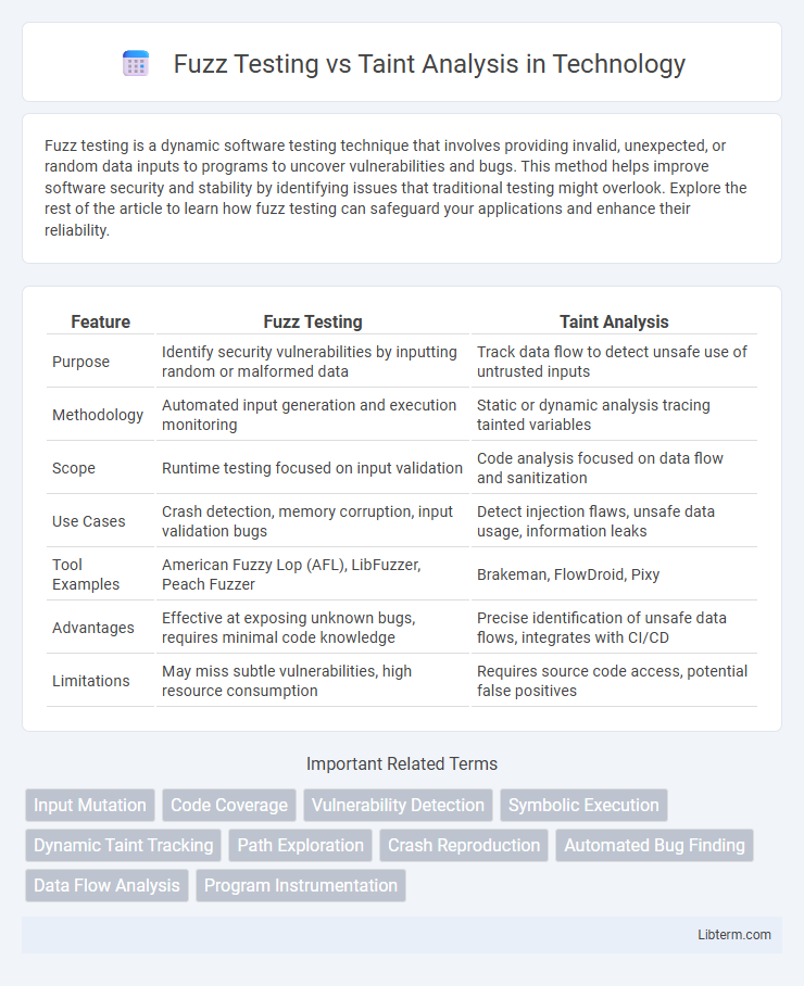 Taint Analysis vs Fuzz Testing in Technology - What is The Difference?