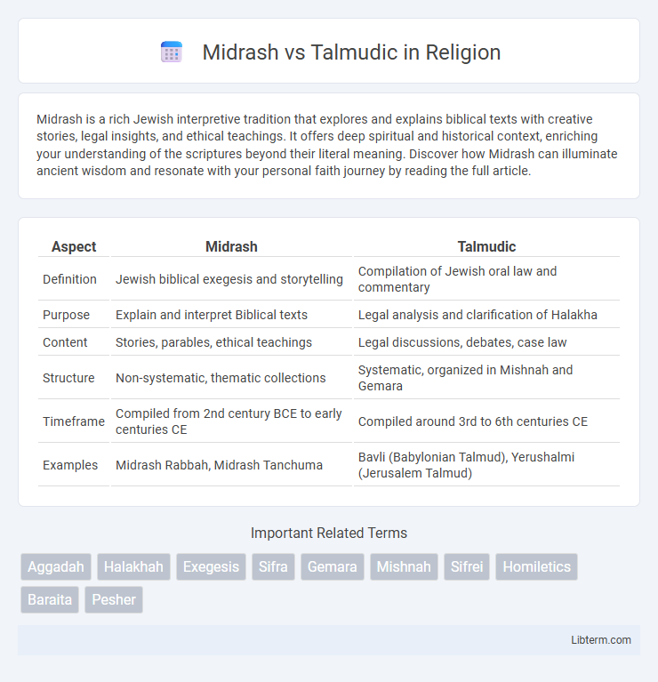 Talmudic vs Midrash in Religion - What is The Difference?