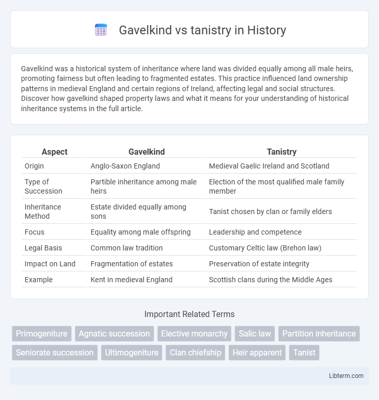 tanistry vs Gavelkind in History - What is The Difference?