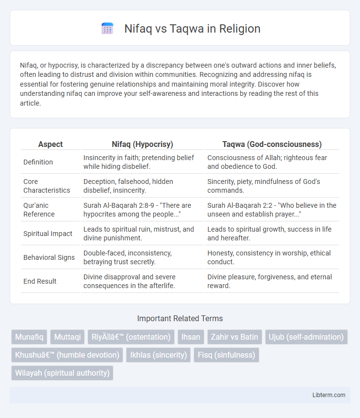 Taqwa vs Nifaq in Religion - What is The Difference?