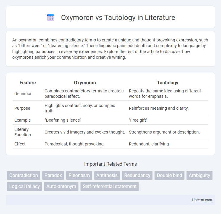 Tautology vs Oxymoron in Literature - What is The Difference?