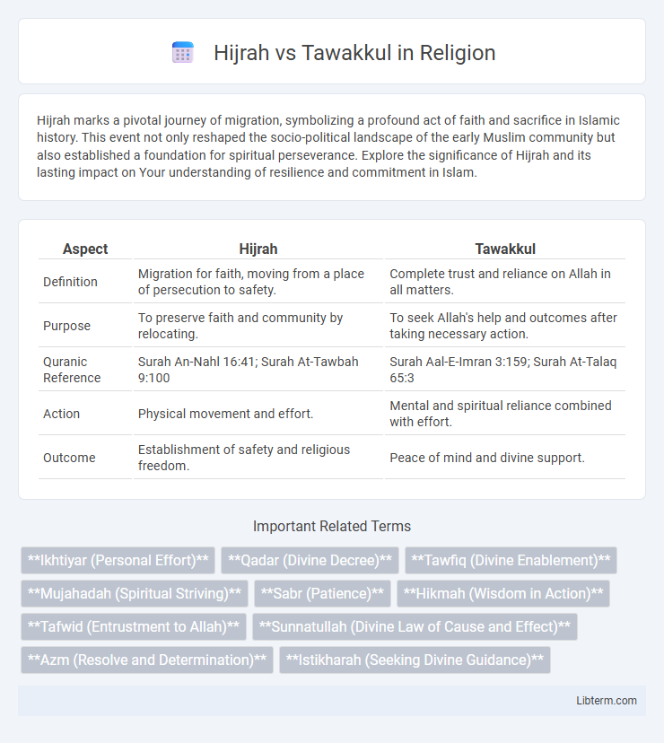Tawakkul vs Hijrah in Religion - What is The Difference?
