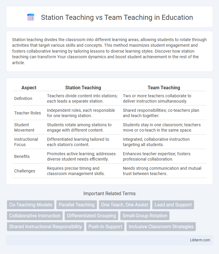 Team Teaching vs Station Teaching in Education - What is The Difference?