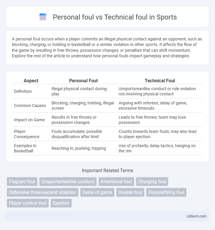 Technical foul vs Personal foul in Sports - What is The Difference?